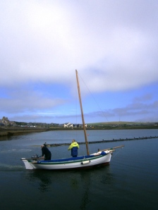 We have mentioned before that many coastal communities have developed their own traditional boats over the centuries. This is a Strmness "yole" - albeit with the addition of a modern outboard