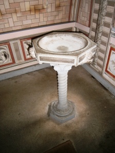 The font, which Chiochetti stayed on at the end of the war to complete.