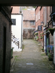 There are delightful alleyways off the main streets in old Whitby with the old cobbles and converted stabling.