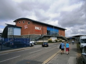 The RNLI Training College. One of several modern RNLI buildings grouped together. A new manufacturing facility is under construction next to this site for construction of off-shore lifeboats